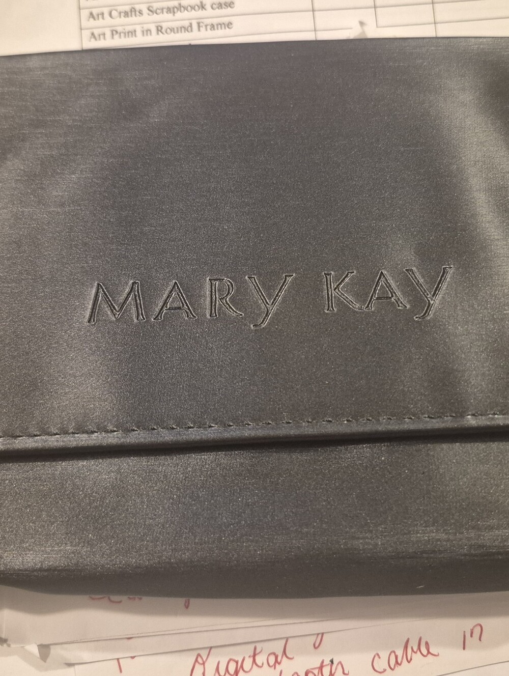 Mary Kay Black Makeup Bag - Sleek Travel Cosmetic Pouch